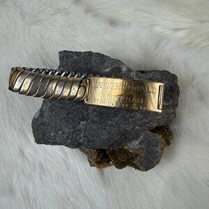 Vintage Flex-Let Plate Expansion Engraved Bracelet 1/15 12KT Gold Filled 6.5"